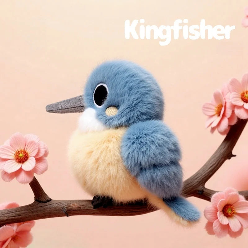 ふわふわ鳴くカワセミのぬいぐるみ