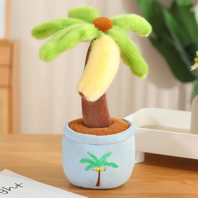 ふわふわ カラフル ヤシの木 鉢植え ぬいぐるみ