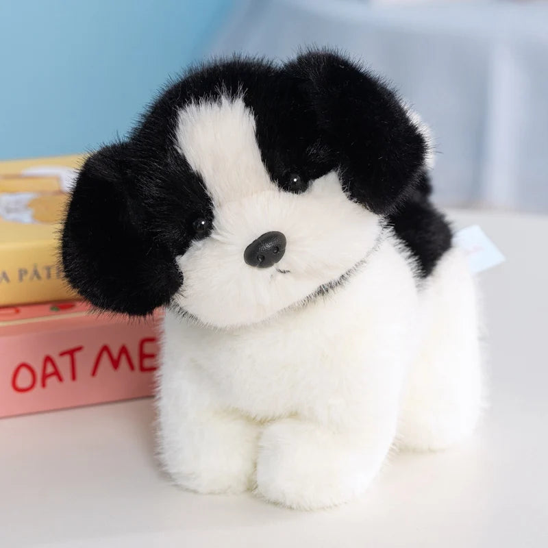 Simulation Dog Doll Gentle And Comfortable Lifelke Doll Stuffed Animal Cat Home Ornament Holiday Surprise Gift