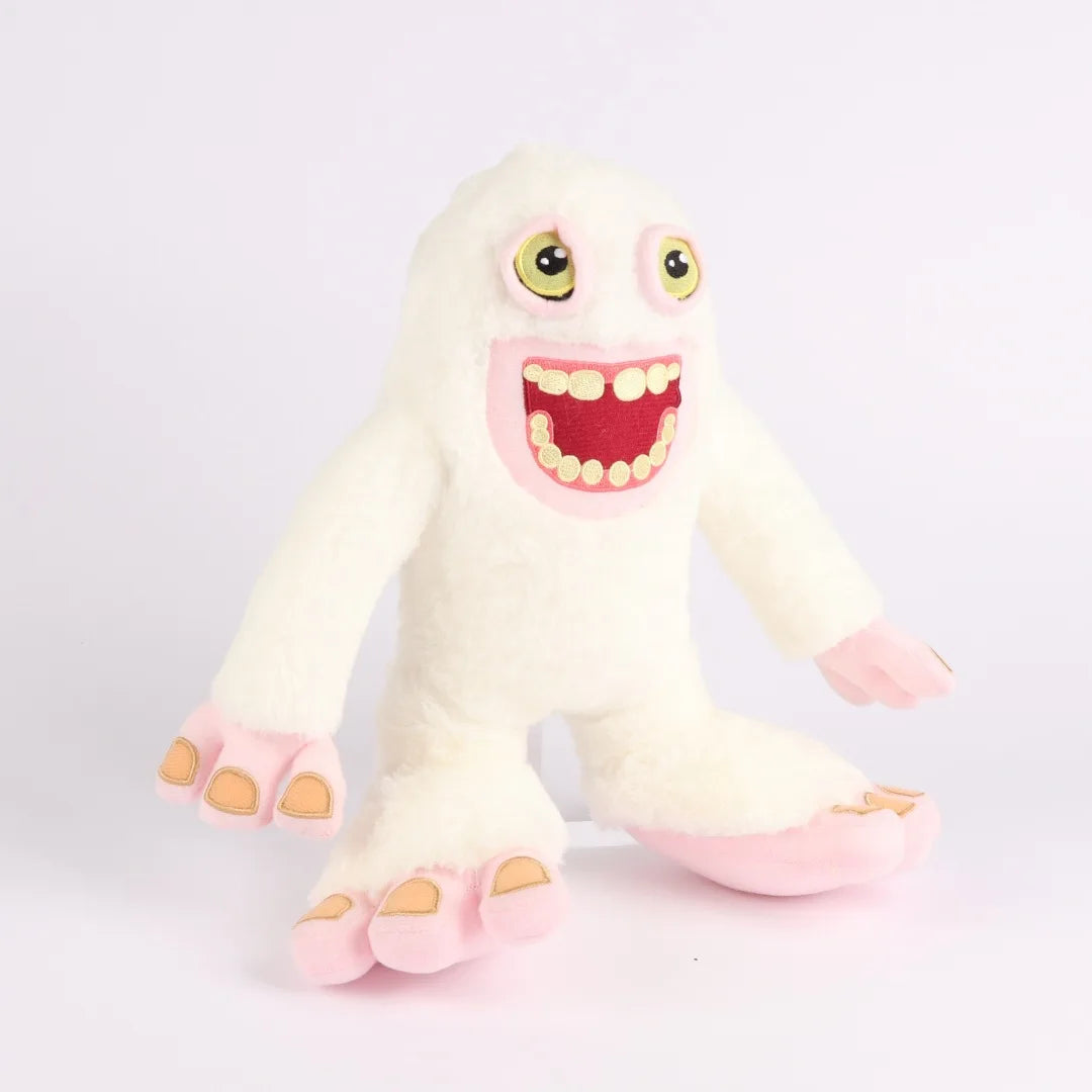 31cm Blue or White Monsters Mammott Plush Toys Movie Stuffed Animals Soft Stuffed Bigfoot Plushie Doll for Boys Girls Fans Gifts