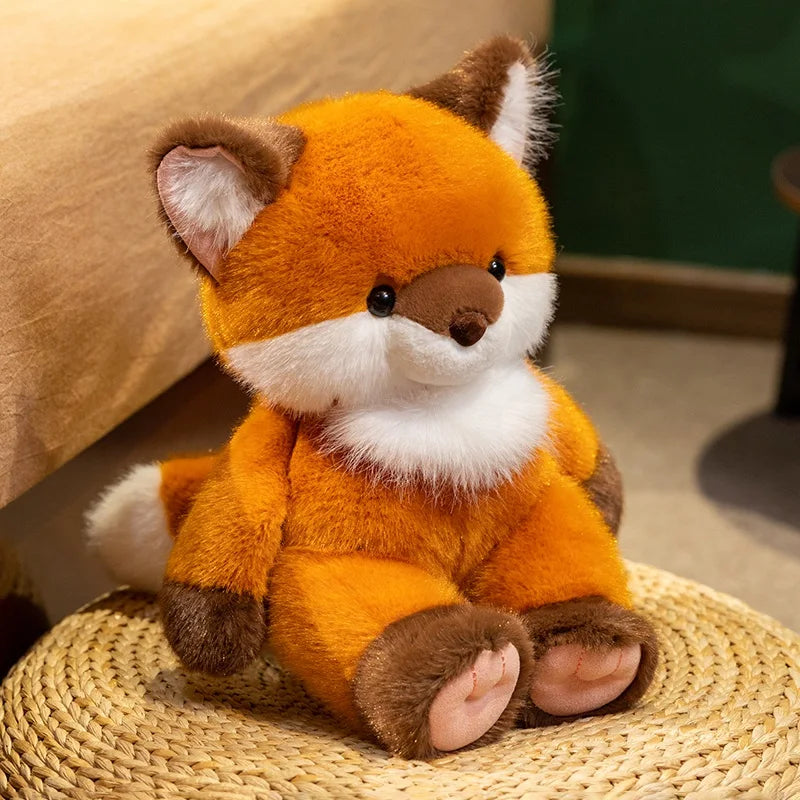 New Kawaii Animal Pig Fox Bear Plushies Toy Soft Cute Stuffed Plush Toy Lovely Bear Doll For Girl Boy 22cm 30cm