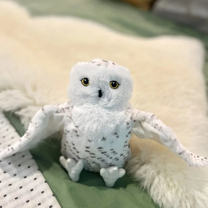 ふわふわシロフクロウぬいぐるみハンドパペット