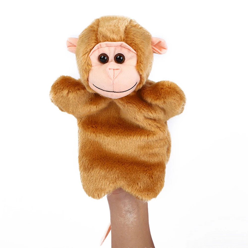 Animal Hand Puppet Rabbit Sheep Dolls Plush Hand Toy Early Education Learning Toys Children Marionetes Puppets for Telling Story