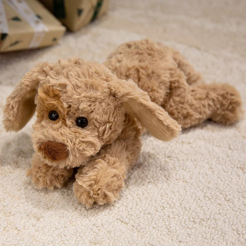 ふわふわ可愛いブラウン系子犬ぬいぐるみ