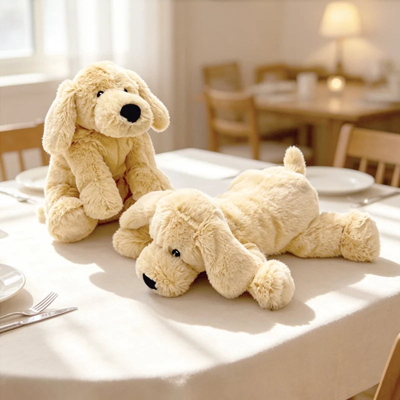 New 35/75cm Simulation Labrador Dog Plush toy Creative Realistic Animal Puppy Dolls Stuffed Soft Toys for Children Birthday Gift