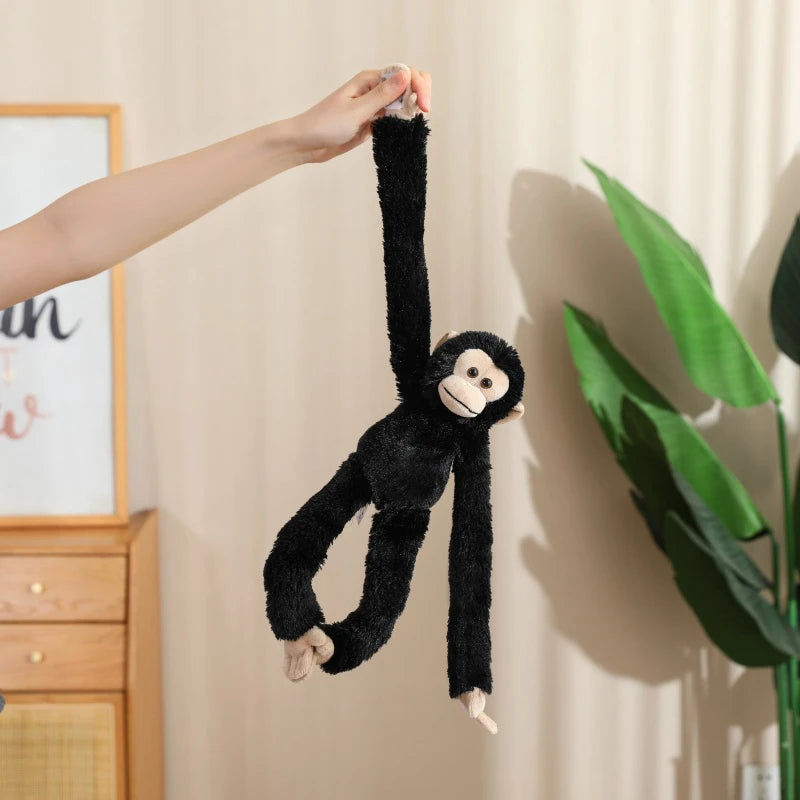 ぶら下がり 長い腕の キツネザル 猿 ぬいぐるみ