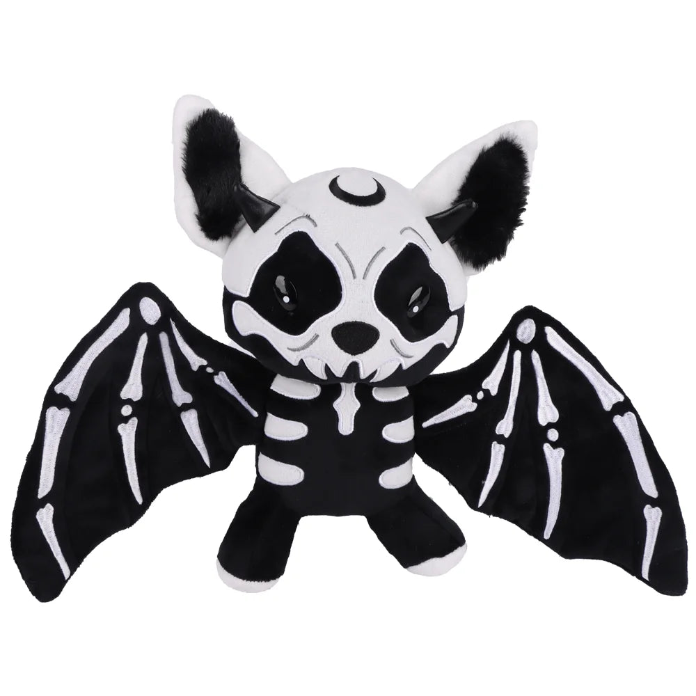 コウモリ ガイコツ ぬいぐるみ 赤黒 黒白 ゴシック風