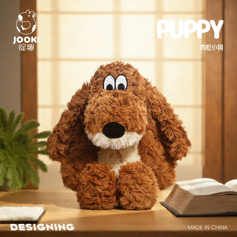 Jooki ふわふわ 茶色の子犬ぬいぐるみ