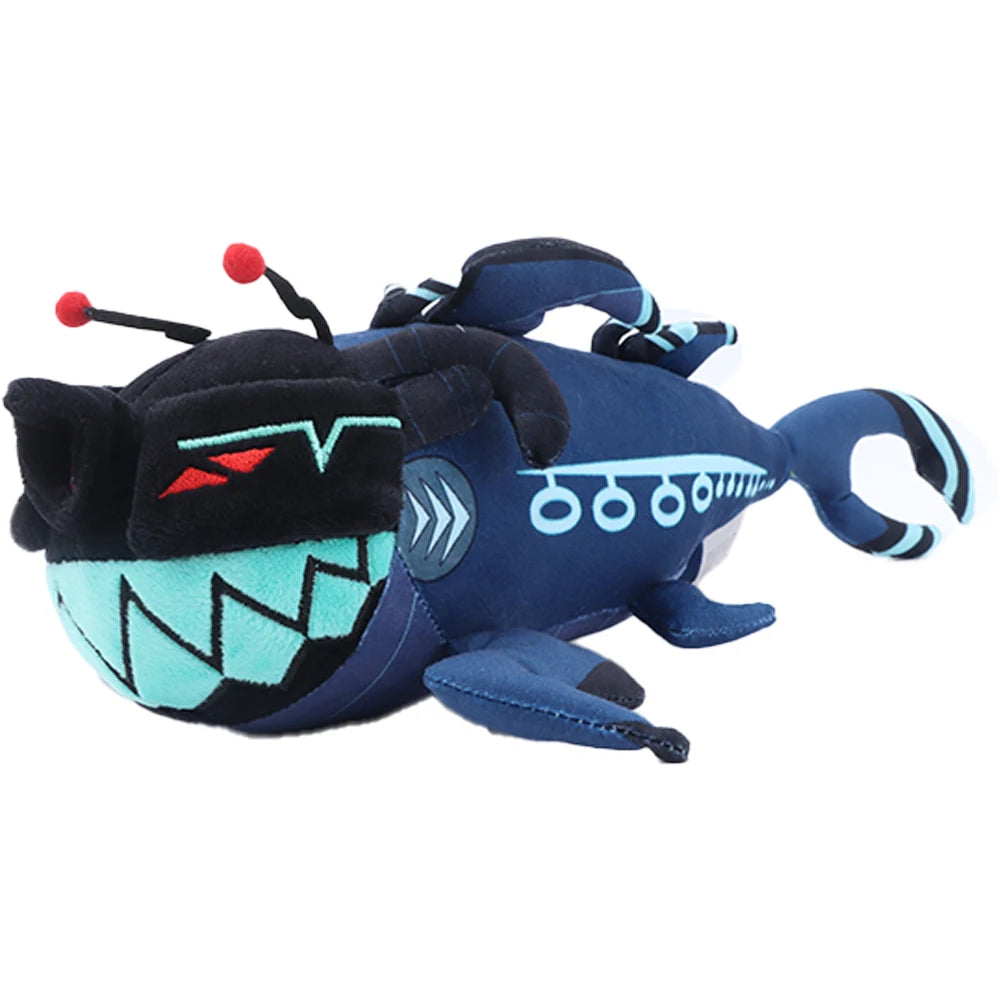 深海魚風 モンスターぬいぐるみ 赤い触角とギザギザ歯
