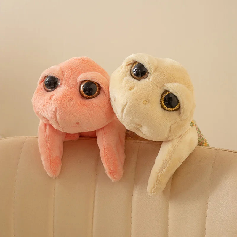 ふわふわ おおきな瞳の カメ ぬいぐるみ