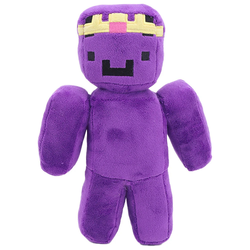 パープル 王冠 ブロック キャラクター ぬいぐるみ