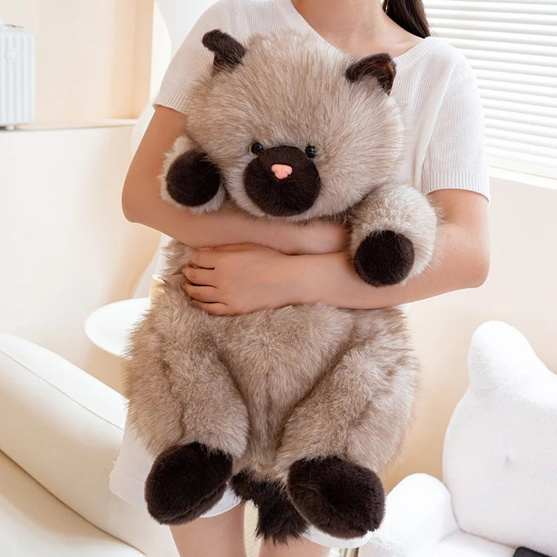まるまる もふもふ猫ぬいぐるみ シールポイント＆濃いブラウン