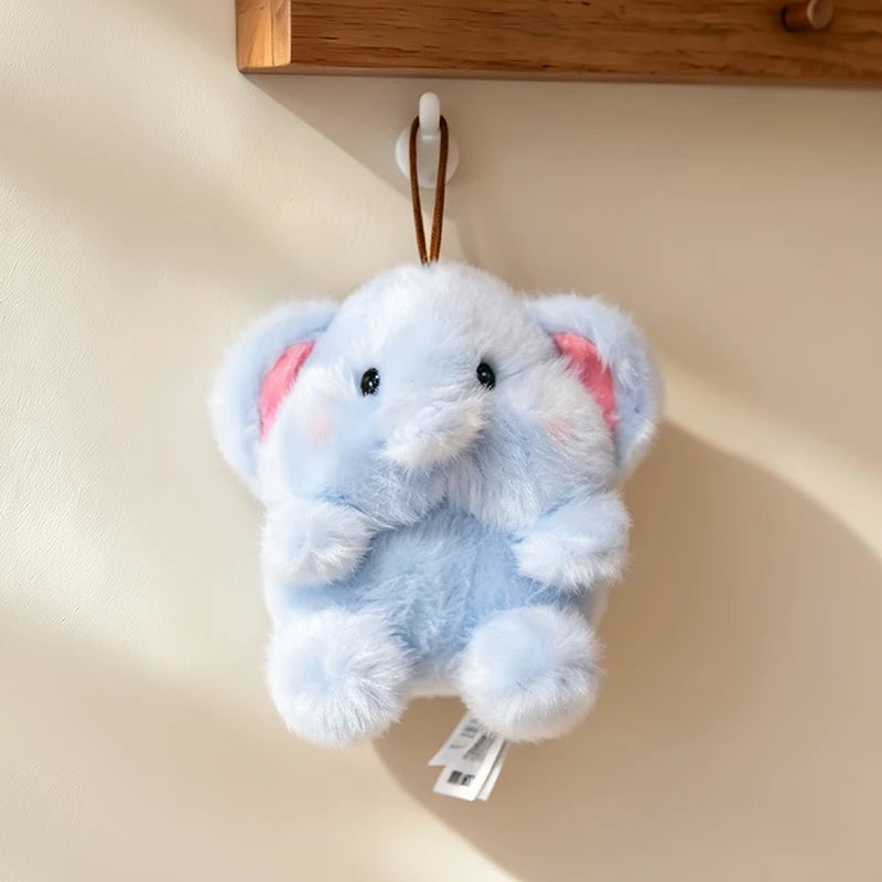 Cute Plush Companion Doll Anime Elephant Rabbit Cat Tiger Pig Duck Cartoon Desk Companion Doll 10cm Soft Plush Toy Sleeping Gift