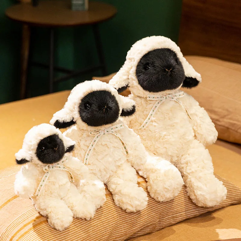 21cm Kawaii Sheep Plush Toy Cartoon Fluffy Soft Mianmian Sheep Animals Stuffed Doll Sleeping Pillow Accompany Toys Birthday Gift