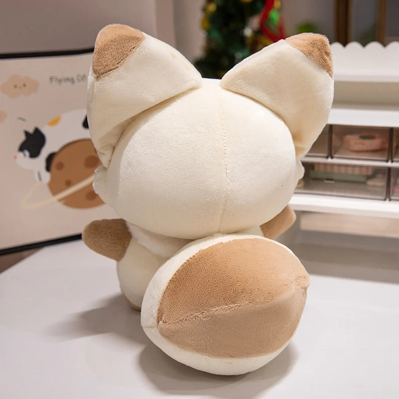 ふわふわ マフラー付き キツネのぬいぐるみ