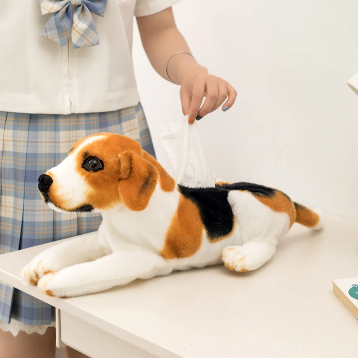 リアルなトラ 伏せポーズ ぬいぐるみ