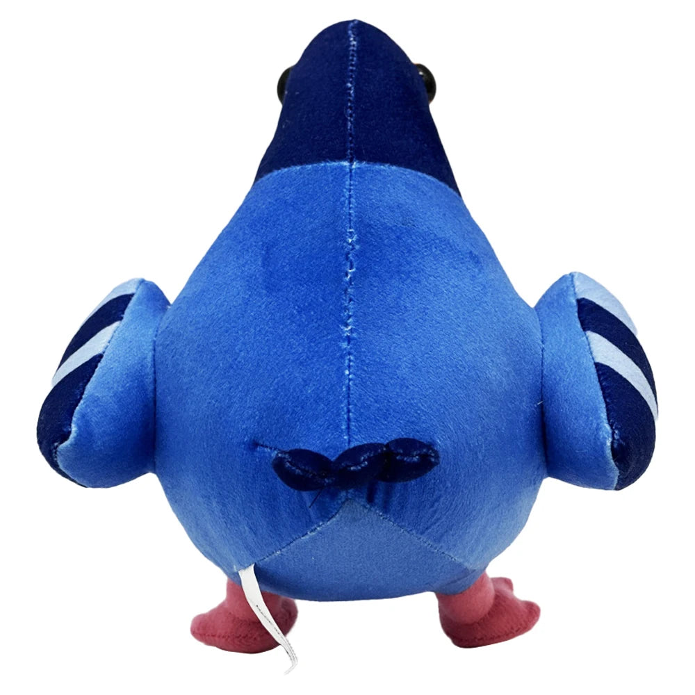 かわいい もちもち 青い ハトの ぬいぐるみ