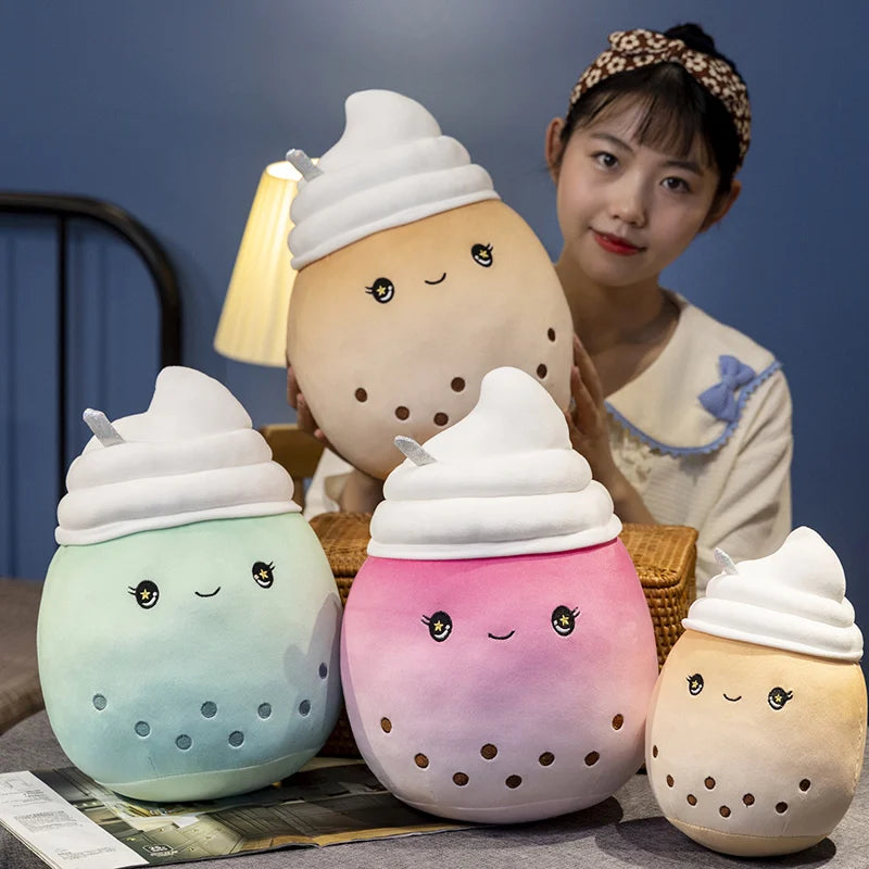 タピオカミルクティー ふわふわ 抱き枕 ぬいぐるみ