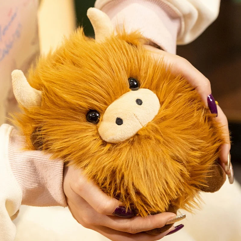 ふわふわ キャメル ハイランド牛 ぬいぐるみ