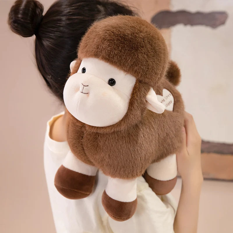 Hot Sale Realistic Sheep Plush Toys Soft Stuffed Standing Sheep Doll Cartoon Plush Toy Sheep Room Decoration
