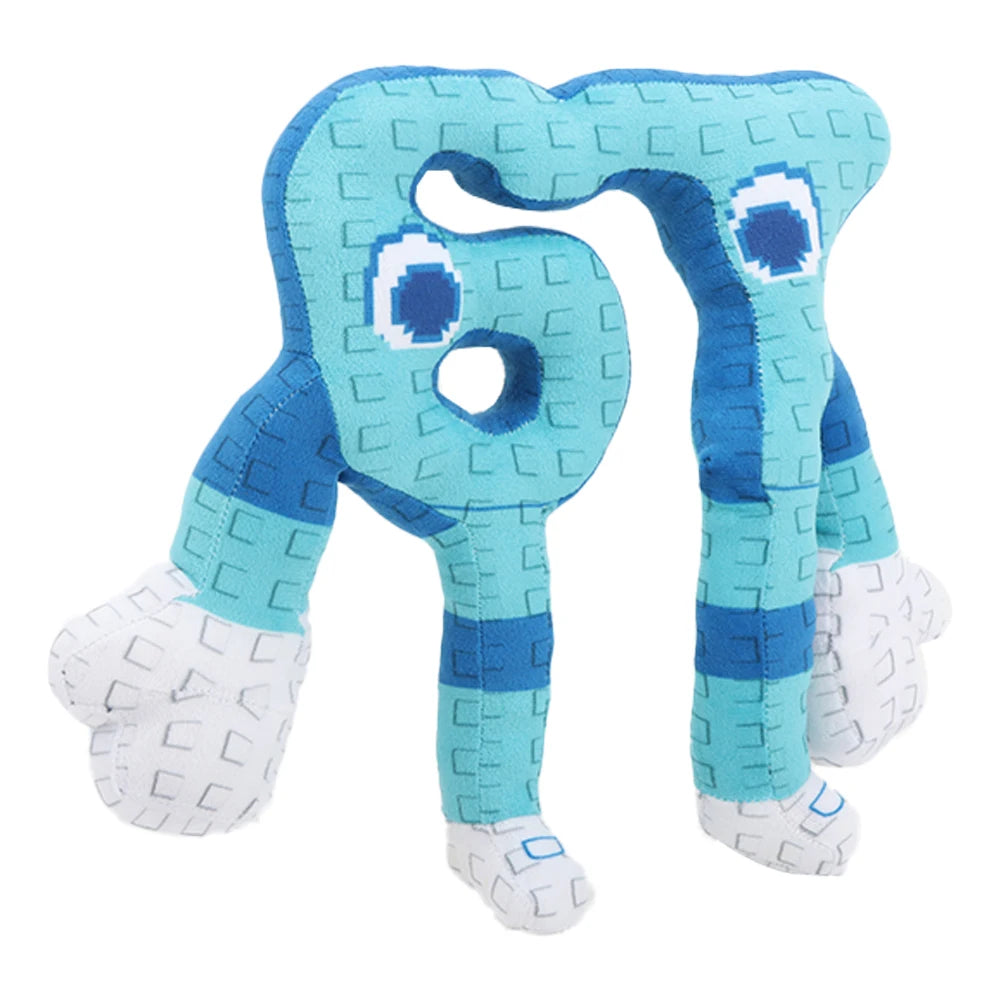 25cm STEAL A BRAINROT Blue No. 67 Plush Toy Cute House Dolls Game Surrounding Blue No. 67 Toys Soft Toys for Kids Birthday Gifts