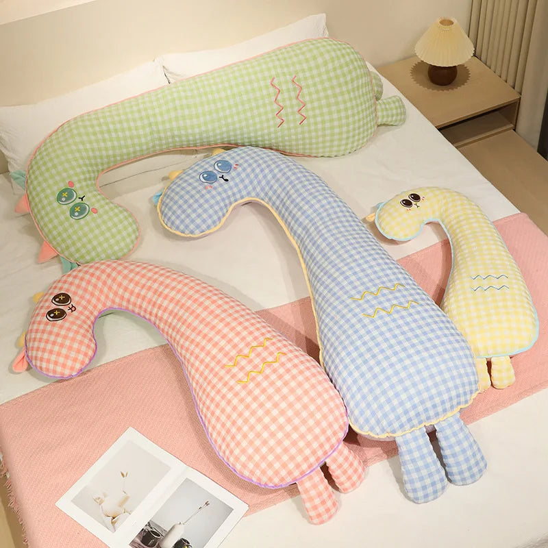 Lovely Cartoon Animal Side Sleep Body Pillow Soft Cozy Bed Cushion Pillow Girlfriend Gift Long Pillows Cute Birthday Gifts