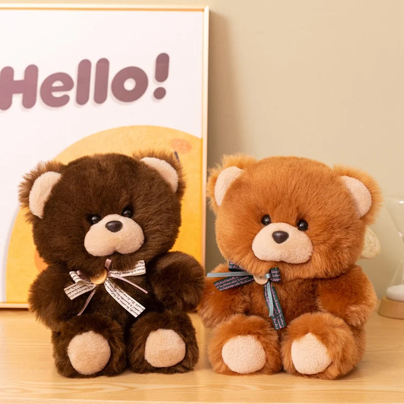 18/23Cm Classics bow Bear Cute Bear Plush Toys Stuffed Kawaii Bear Plush Doll