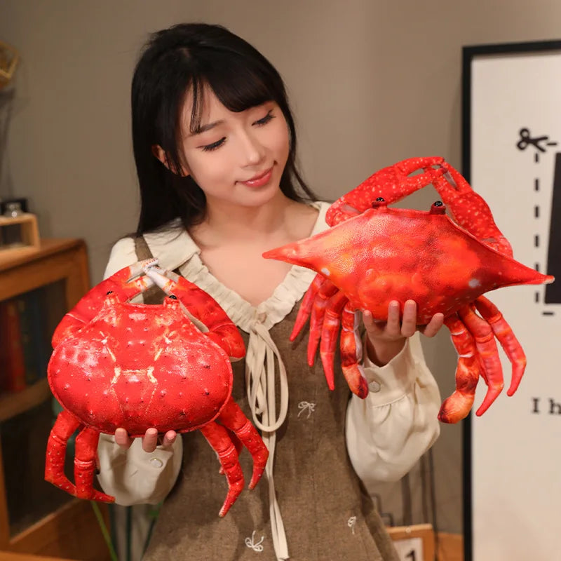 リアルな赤いカニ ぬいぐるみ ビッグサイズ