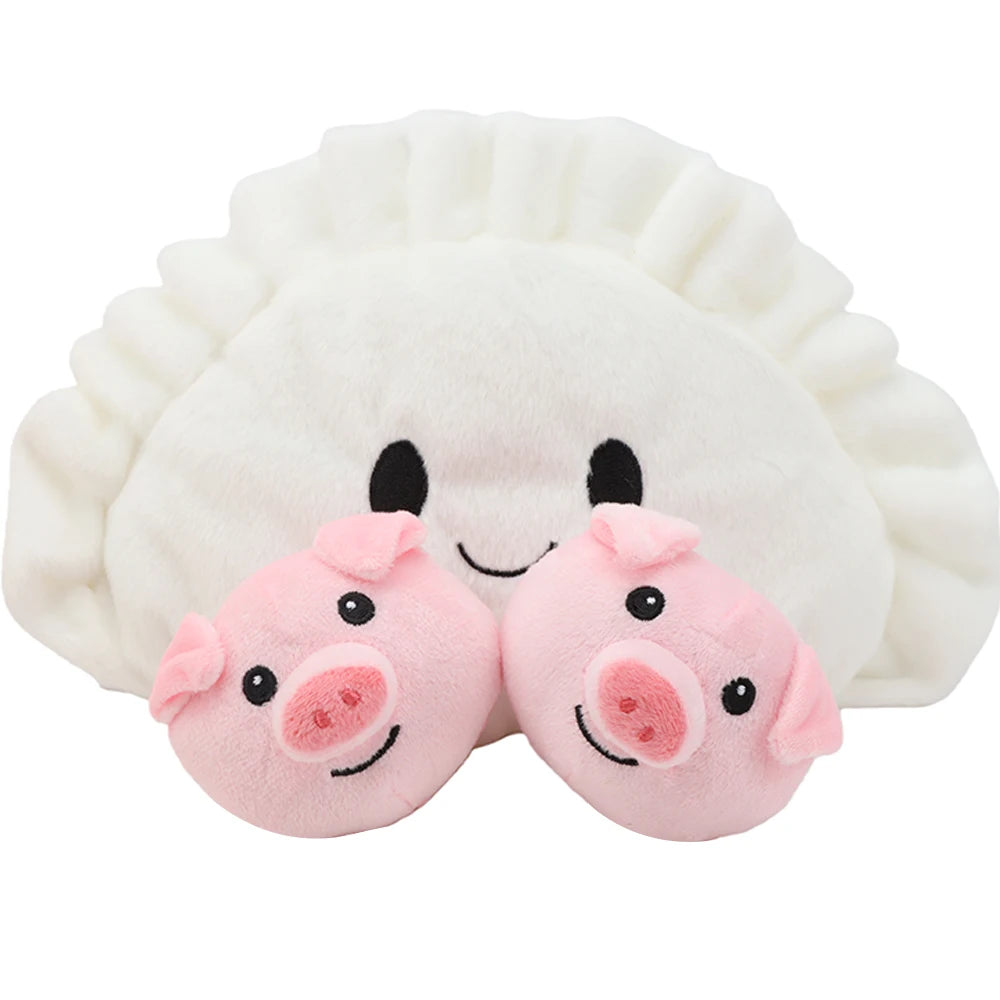 餃子 もちもち ぬいぐるみ ピンクの子豚4匹セット