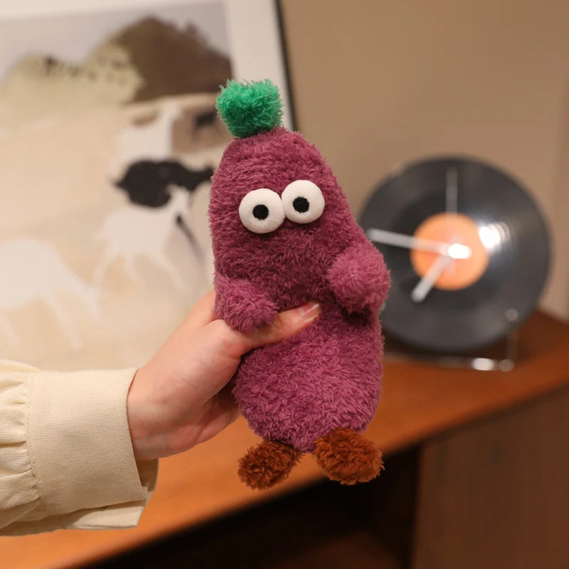 もこもこ 大きな目 カラフル キャラクター ぬいぐるみ