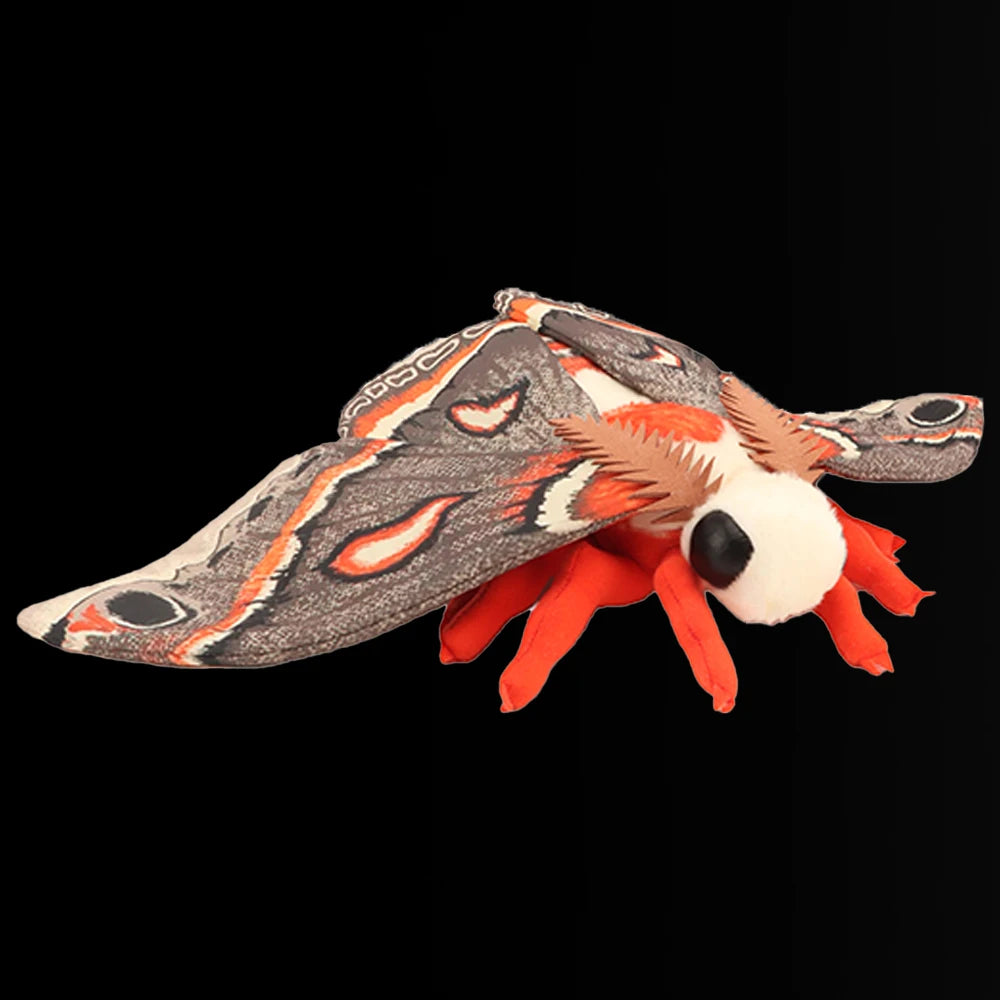 Cute Insect Silkworm Rosy Maple Moth Plush Toys Fidelity Luna Moth Plushie Insect Lifelike Hyalophora Cecropia Kawaii Kids Toys