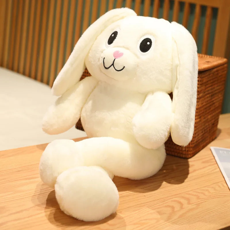 ふわふわ手足が長い耳長ウサギの抱き枕