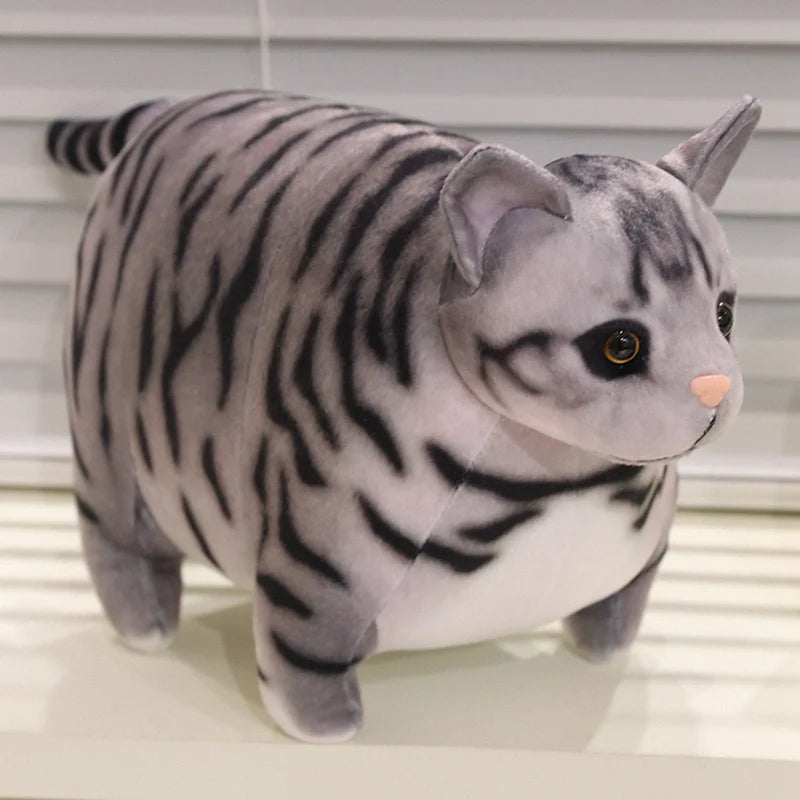 もっちり茶トラ猫 ぬいぐるみ 大小セット キーホルダー付き