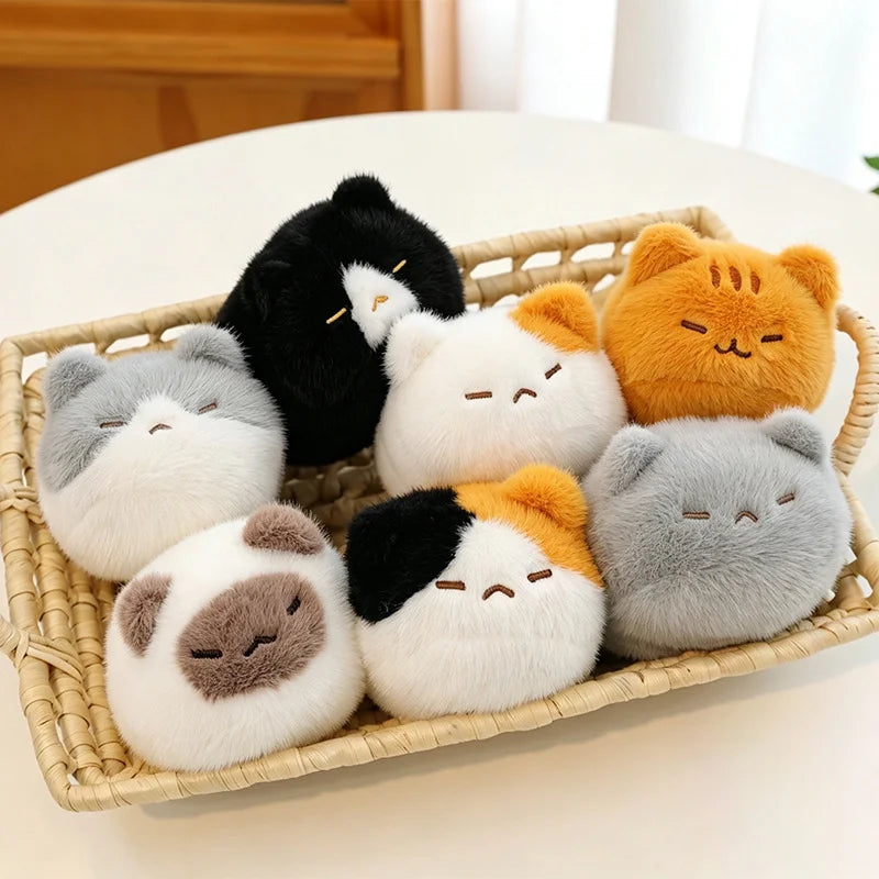 13cm Black Lying Cat Siamese Kitten Plush Toy Cartoon Lifelike Kitten Dolls Animal Artificial Touch Doll Kids Girls Birthday Gif