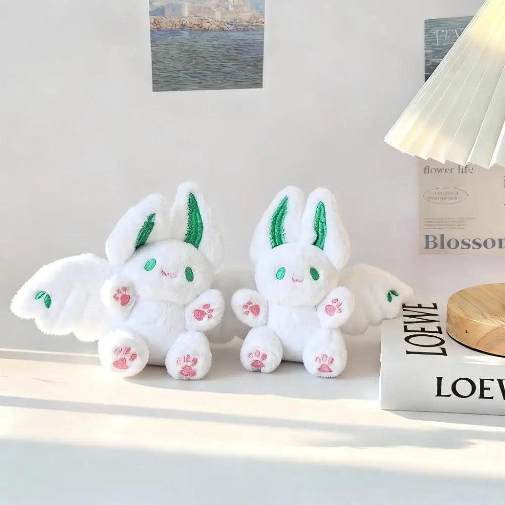 ふわふわ コウモリうさぎ 翼付き ぬいぐるみ
