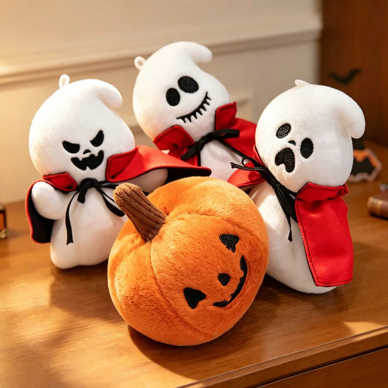  New Halloween Plush Toys Ghost Pumpkin Doll Heavy Toys Cartoon Stuffed Plushie Holiday Gift Children's Doll Halloween Gifts