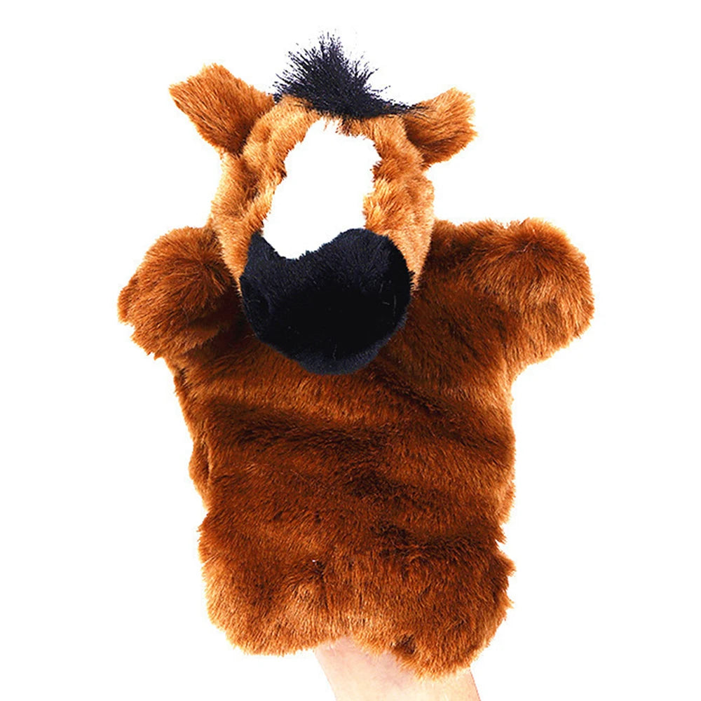 Animal Hand Puppet Rabbit Sheep Dolls Plush Hand Toy Early Education Learning Toys Children Marionetes Puppets for Telling Story