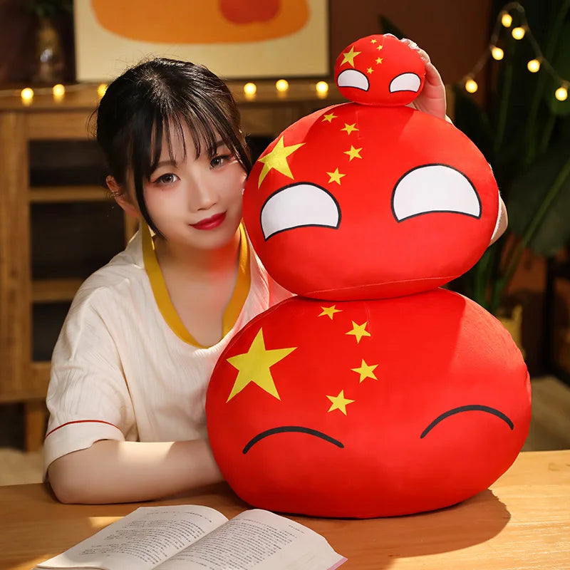 ふわふわ 世界の国旗 国ボール ぬいぐるみ