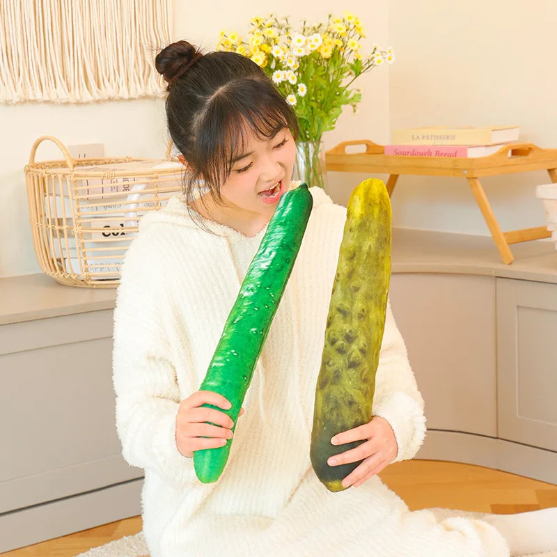 リアル きゅうり 抱き枕 ふわふわ ロング 野菜 ぬいぐるみ