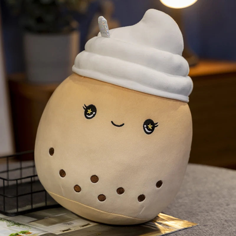 タピオカミルクティー ふわふわ 抱き枕 ぬいぐるみ