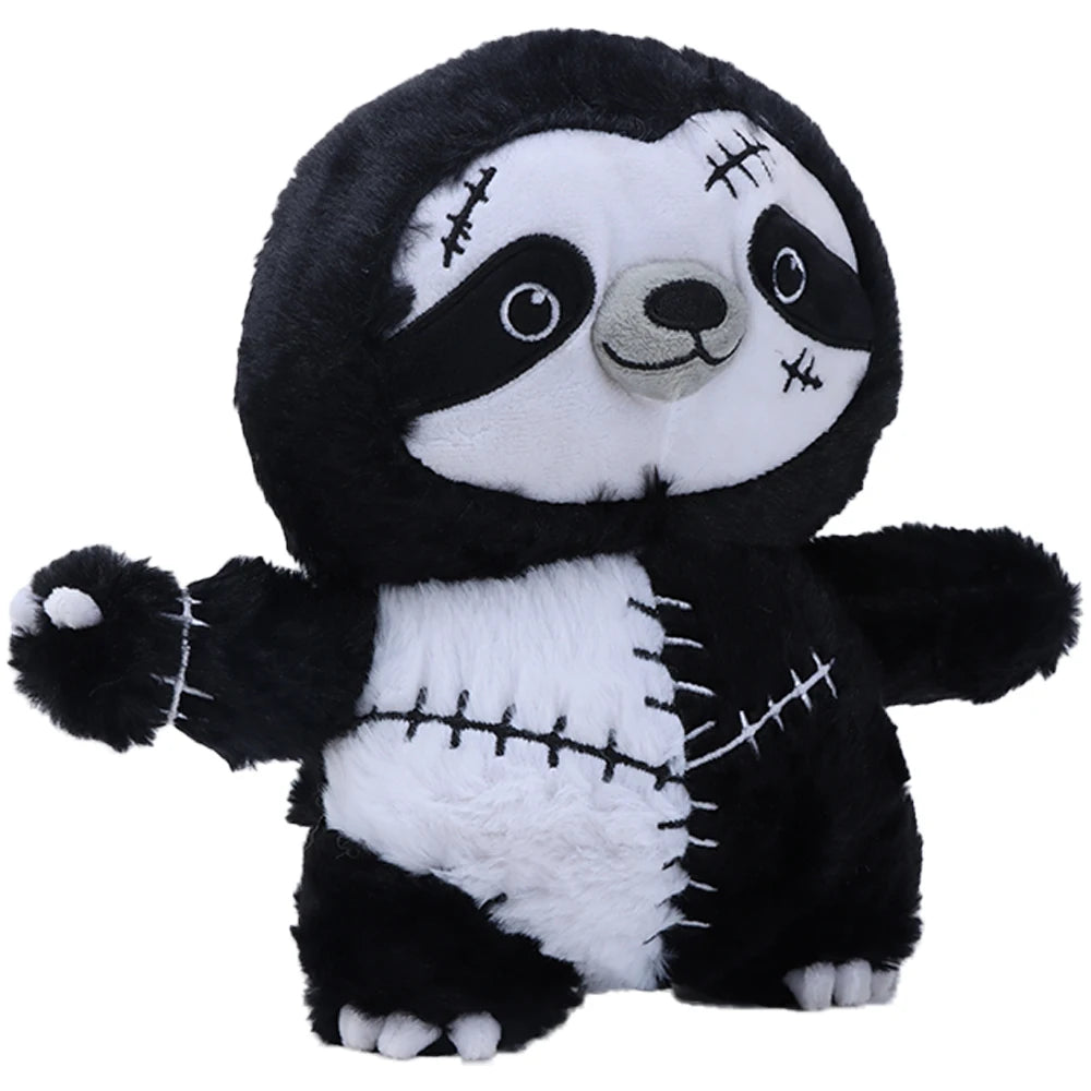 黒白 ツギハギ ナマケモノ ぬいぐるみ