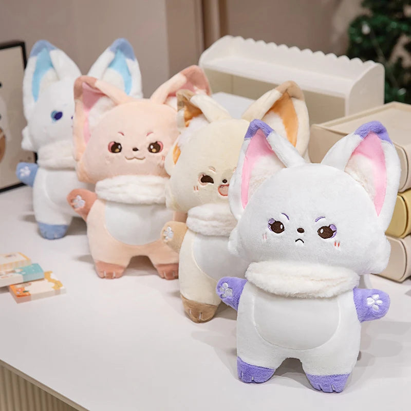 ふわふわ マフラー付き キツネのぬいぐるみ