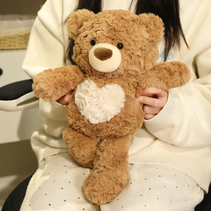 New hot Christmas Bear Lovely Teddy Bear Plush Toys Stuffed Cute Love Run Bear Girls Valentine's Gift Kids Baby Christmas Gifts