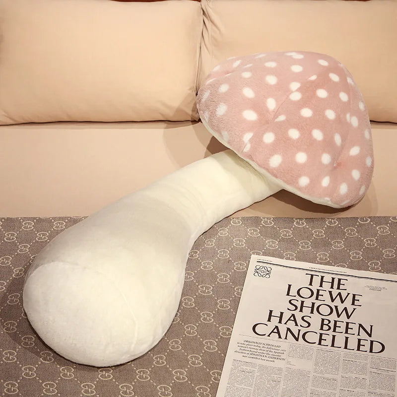 Cuddly Mushroom Plush Toys Big Size Huggable Pillow Stuffed Soft Plant Mushroom Style Sofa Floor Pillow Back Cushion Home Decor
