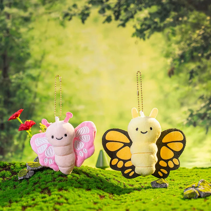 New Animal and Insect Plush Pendants Parrots, Butterflies, Bees, Horses, Cockroaches, Snails Plush Toy Backpack Pendant Kids Toy