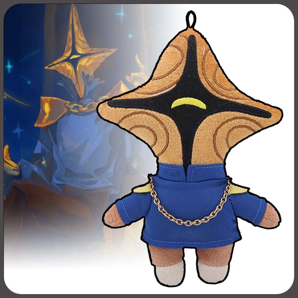 星形ヘッド 青ジャケット 金鎖 ふわふわぬいぐるみ
