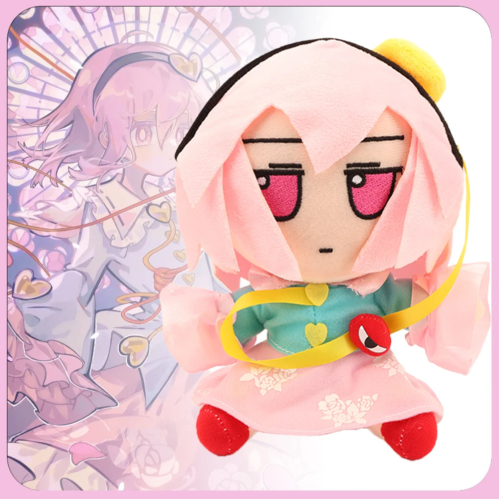 ピンク髪 けだるげな目 アニメ風 ちびキャラ ぬいぐるみ