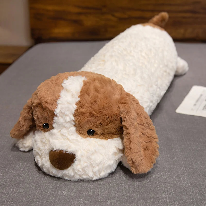 Cute Giant Dog Plush Pillow, Super Soft Lying Down Stuffed Animal for Cuddling & Sleep, Adorable Cuddle Toy & Home Decor