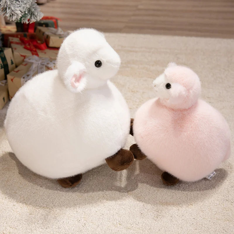 22/30cm Lifelike Sheep Plush Toy White,Black Simulated Sheep Plush Doll Sheep Pendant Stuffed Animal Toy Birthday Gift For Kid