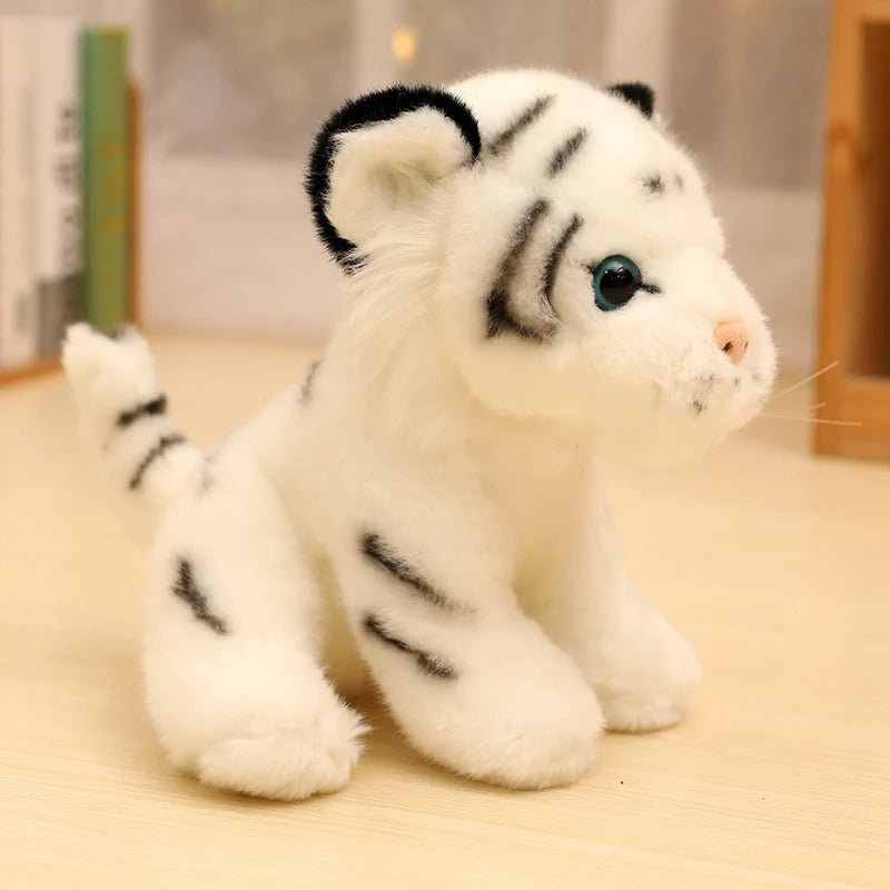 4Styles Simulation Baby Tiger Plush Toy Stuffed Soft Wild Animal Forest Tiger Pillow Dolls For Kids Boys Birthday Gifts Valentin
